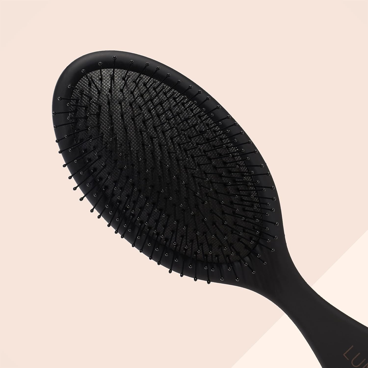 Lunata Detangle Me Wet/Dry Hair Brush | Detangling Brush for All Hair Types | Dry & Wet Travel Brush | Hair Brushes for Women, Full Sized Black