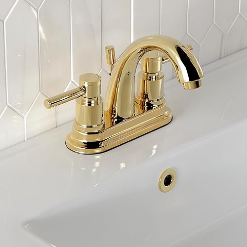 Miniatura 9 de Kingston Brass KS8615DL Concord Grifo de baño central de 4 pulgadas, 4-34 pulgadas, bronce aceitado