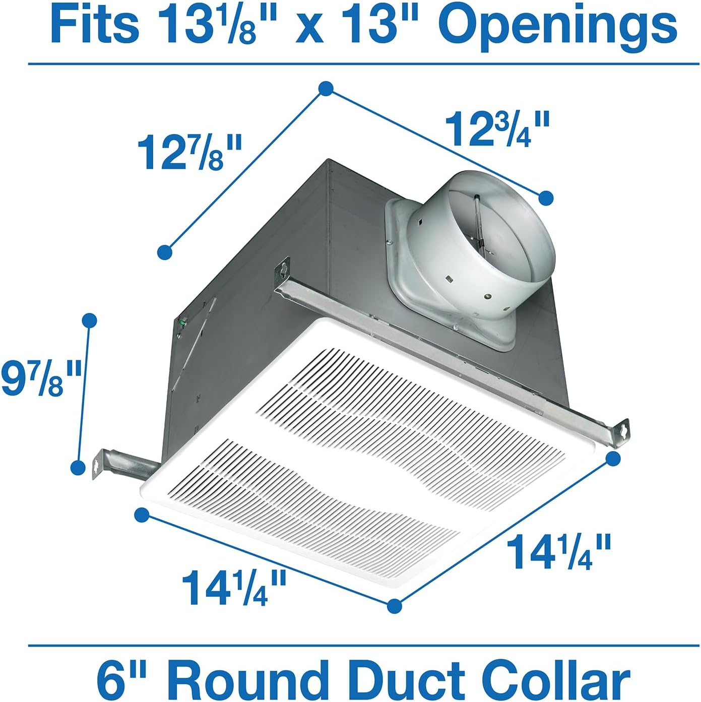 Air King ENERGY STAR Certified E Series 130 CFM Bathroom Exhaust Fan, E130S
