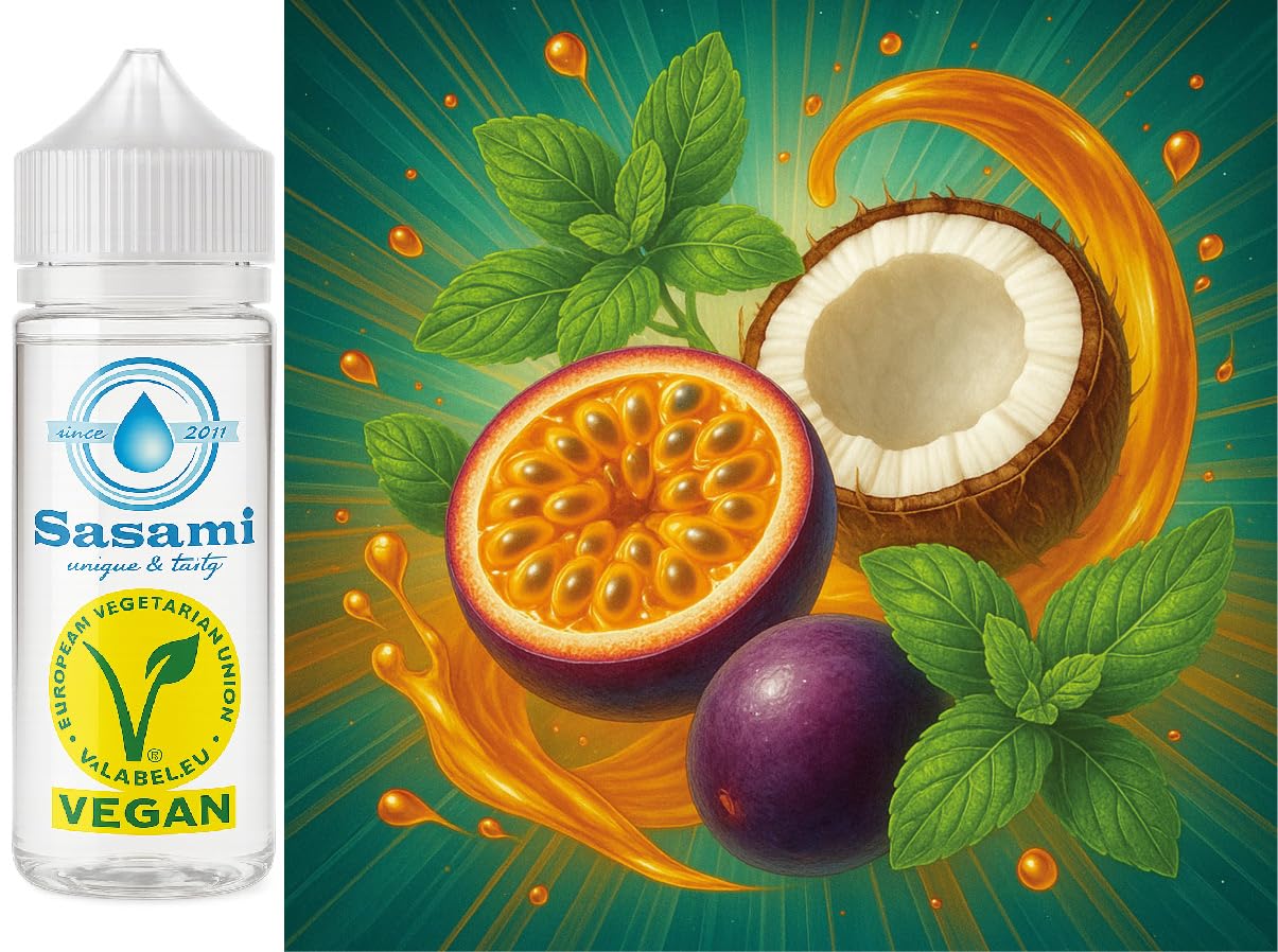 Arôme fruit de la passion noix de coco menthe Sasami 100ml - 8