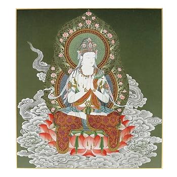 南無観世音菩薩 黄河 掛軸 仏画 菩薩 中国画 南無観世音菩薩 黄河 掛軸 仏画 菩薩 中国画