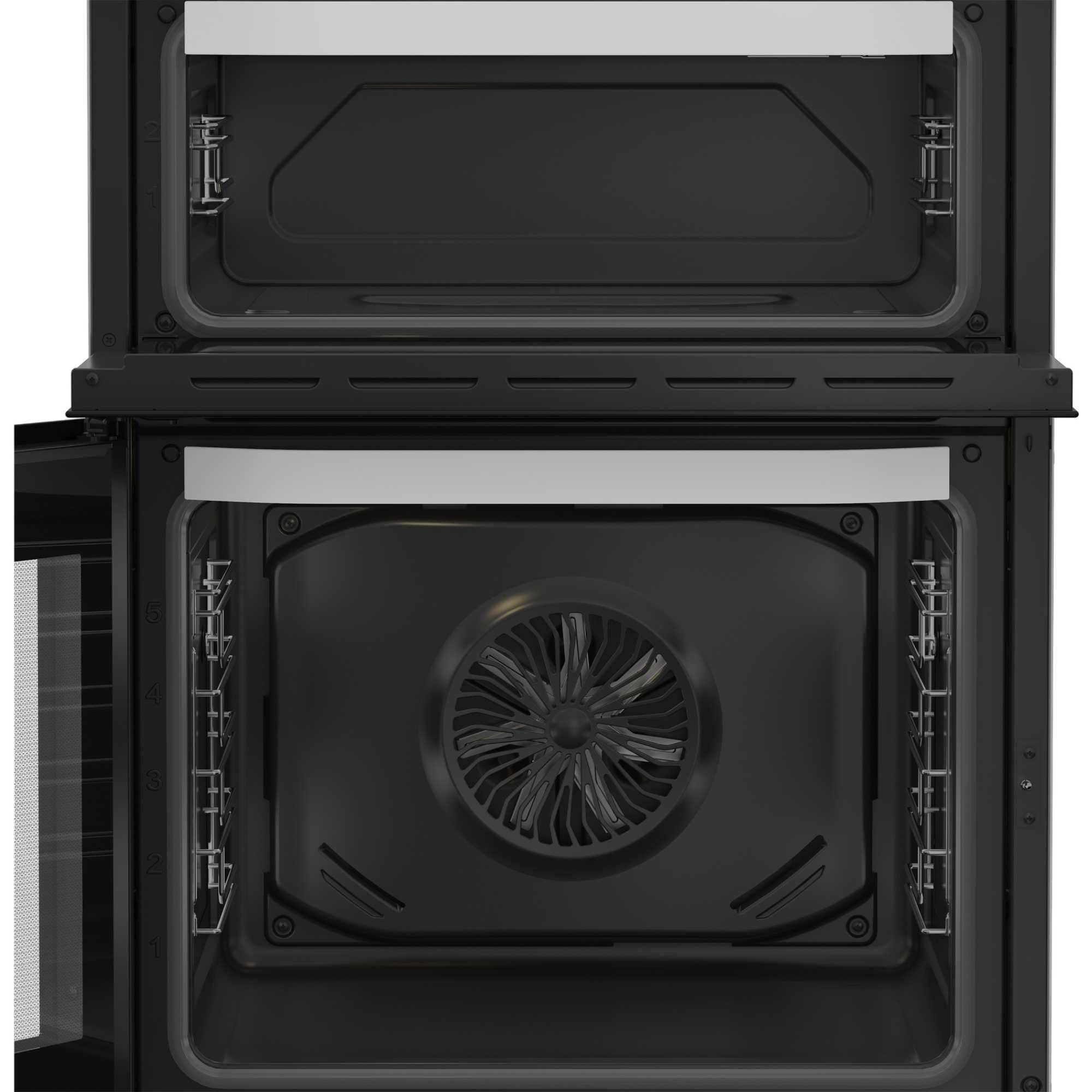 Hotpoint HDE6VDW 60cm Electric Double Cooker with Multiflow - White — view 3