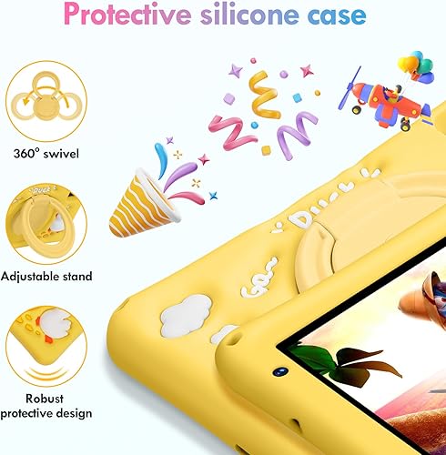 Miniatura 6 de BISAIKASOW Tableta para niños de 7 pulgadas, Android 13, 8 GB de RAM 64 GB ROM expandible, Octa-Core, batería de 5800 mAh, control parental, WiFi,