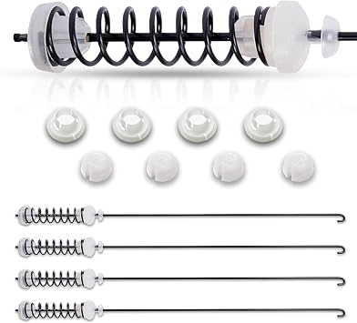 WTW4800BQ0 WTW4800BQ1 WET4027HW0 WTW4616FW2 WTW4815EW0 WTW4815EW1 WTW4816FW1 WTW4816FW2 WET4027HW1 Washer Suspension Rod Kit 4Pcs For Whirlpool WTW4616FW1 WTW4810BQ0 WTW4810EW1 WTW4816FW0 WTW4850BW1