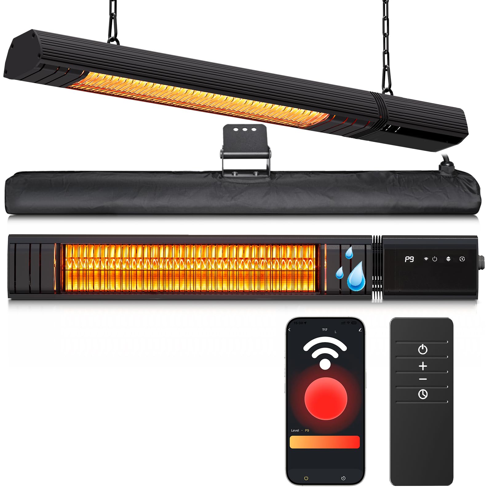 Sundate 1500W Infrared Patio Heater