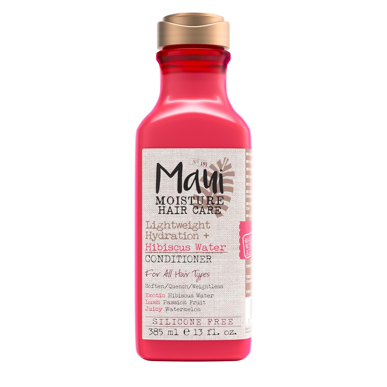 Maui Moisture Lightweight Hydration + Hibiscus Water Conditioner, Nourishing Aloe Vera Conditioner Softens & Quenches Hair, Vegan & Silicone-Free, 13 Fl Oz Maui Moisture Lightweight Hydration + Hibiscus Water Conditioner, Nourishing Aloe Vera Conditioner Softens & Quenches Hair, Vegan & Silicone-Free, 13 Fl Oz