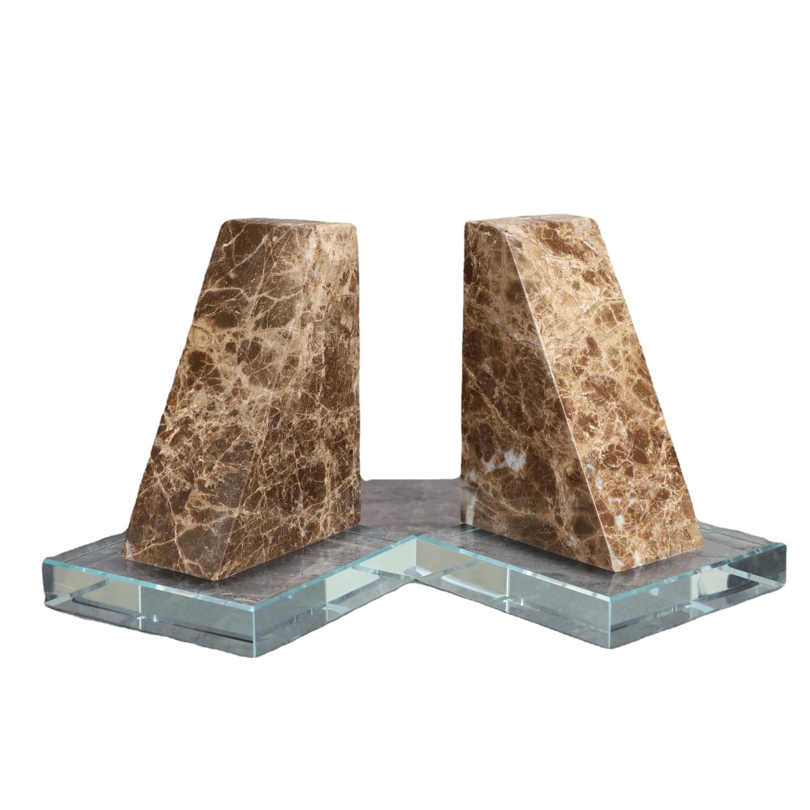 Fermalibri per scaffali Fermalibri decorativi decorativi in marmo e cristallo Materia Fermalibri decorativi unici per scaffali Fermalibri resistenti Regali per gli amanti dei libri