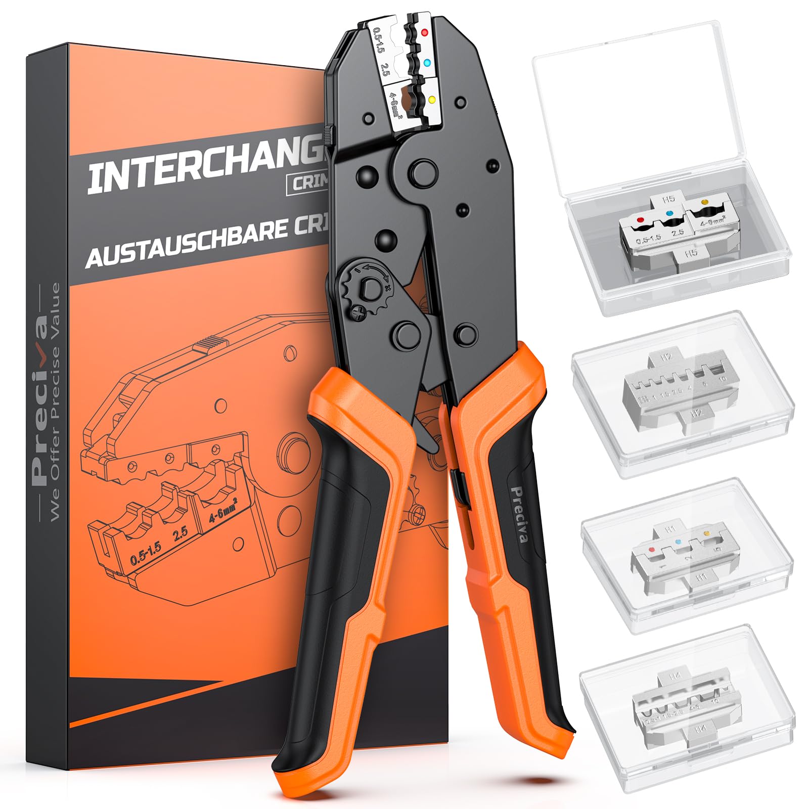 Aazon.co: Wire Criping Tool For Heat Shrink Connectors, Preciva - View #10