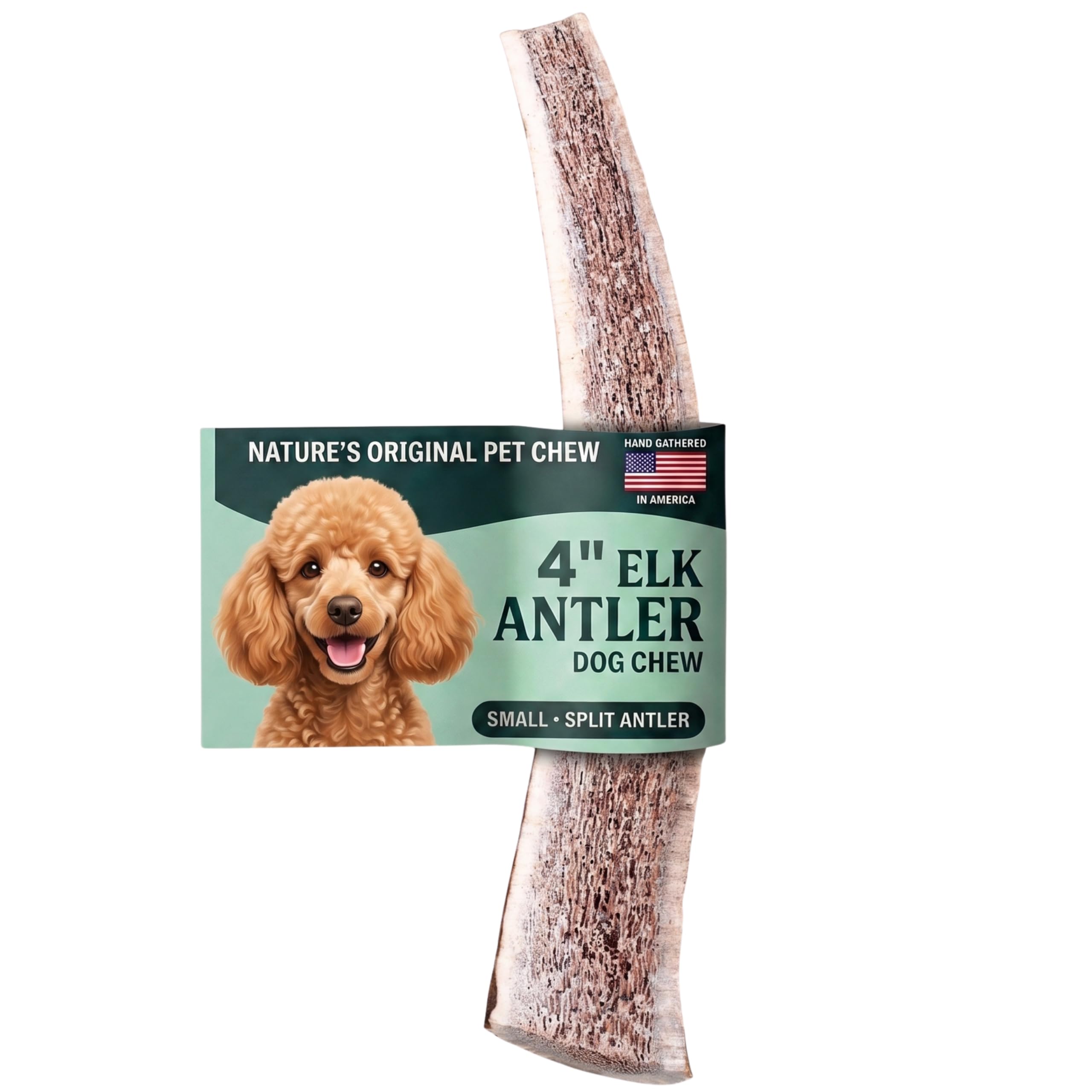 Mountain Valley Elk Antlers for Dogs Chew Split Dog Antler,1Pack, S