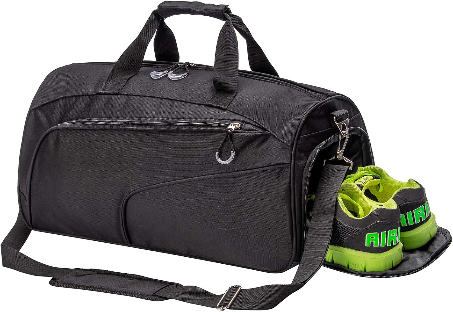 Kuston Sports Gym Bag with Shoes Compartment &Wet Pocket Gym Duffel Bag Overnight Bag for Men and Women - Image 2