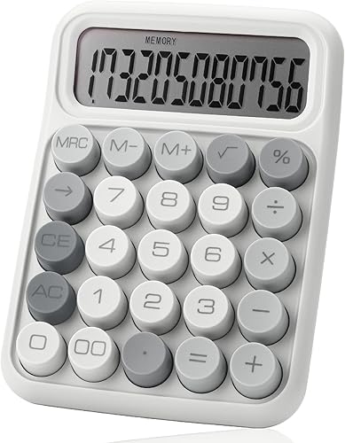 Miniatura 18 de Mr. Pen - Calculadora de interruptor mecánico, 12 dígitos, pantalla LCD grande, botones grandes de calculadora púrpura Púrpura,Azul,Cítricos