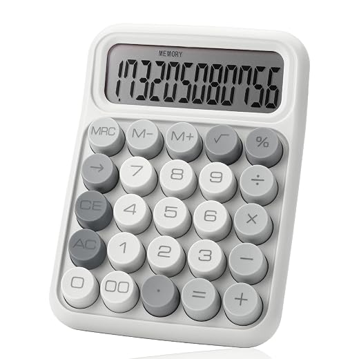 Mr. Pen- Mechanical Switch Calculator, 12 Digit Large LCD Display