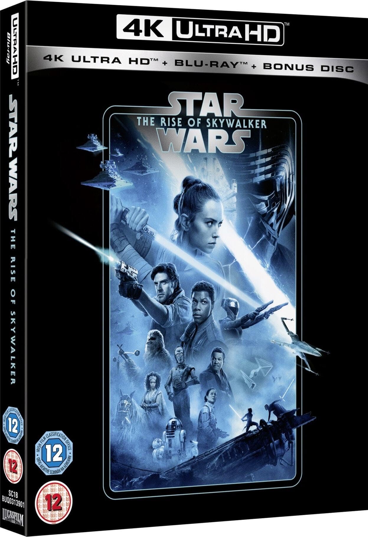 Star Wars Sequel Trilogy: The Force Awakens / The Last Jedi / The Rise of Skywalker [9-Disc Set] [4K UHD + Blu-ray] [Region Free]