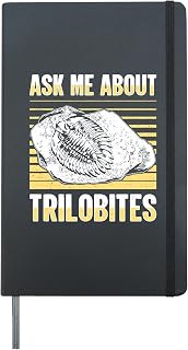 Fossiling Paleontologist Fossil Collector Fossil Hunting Hardcover Journal, Black