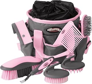 Weaver Leather Grooming Kit, Gray/Pink