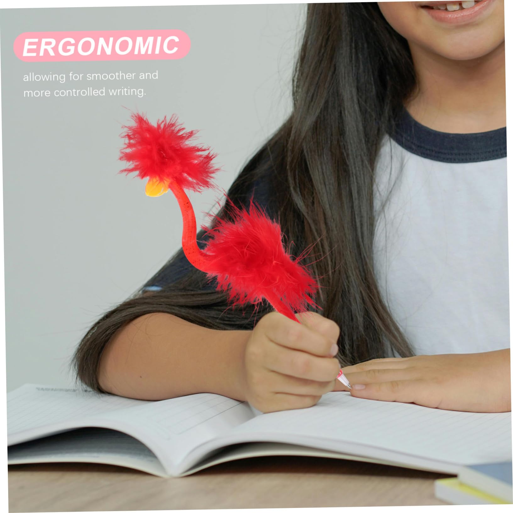 Lurrose 36piezas Bolígrafo De Gel Creativo Forma De Avestruz De Papelería Divertida Para Estudiantes Suministros De Escritura Coloridos Para