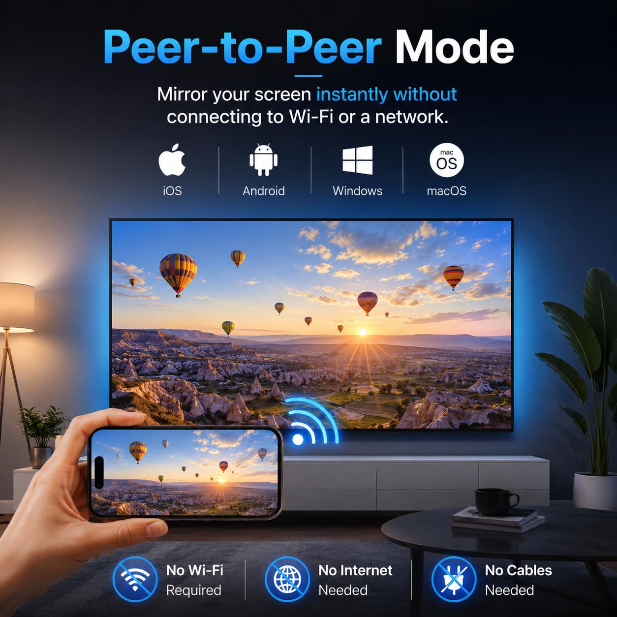 EZCast Ultra U2 4K Wireless Display Adapter - WiFi 6 HDR DLNA AirPlay Miracast Bildschirmspiegelung und Bildschirmverlängerung für PC Laptop iOS Android