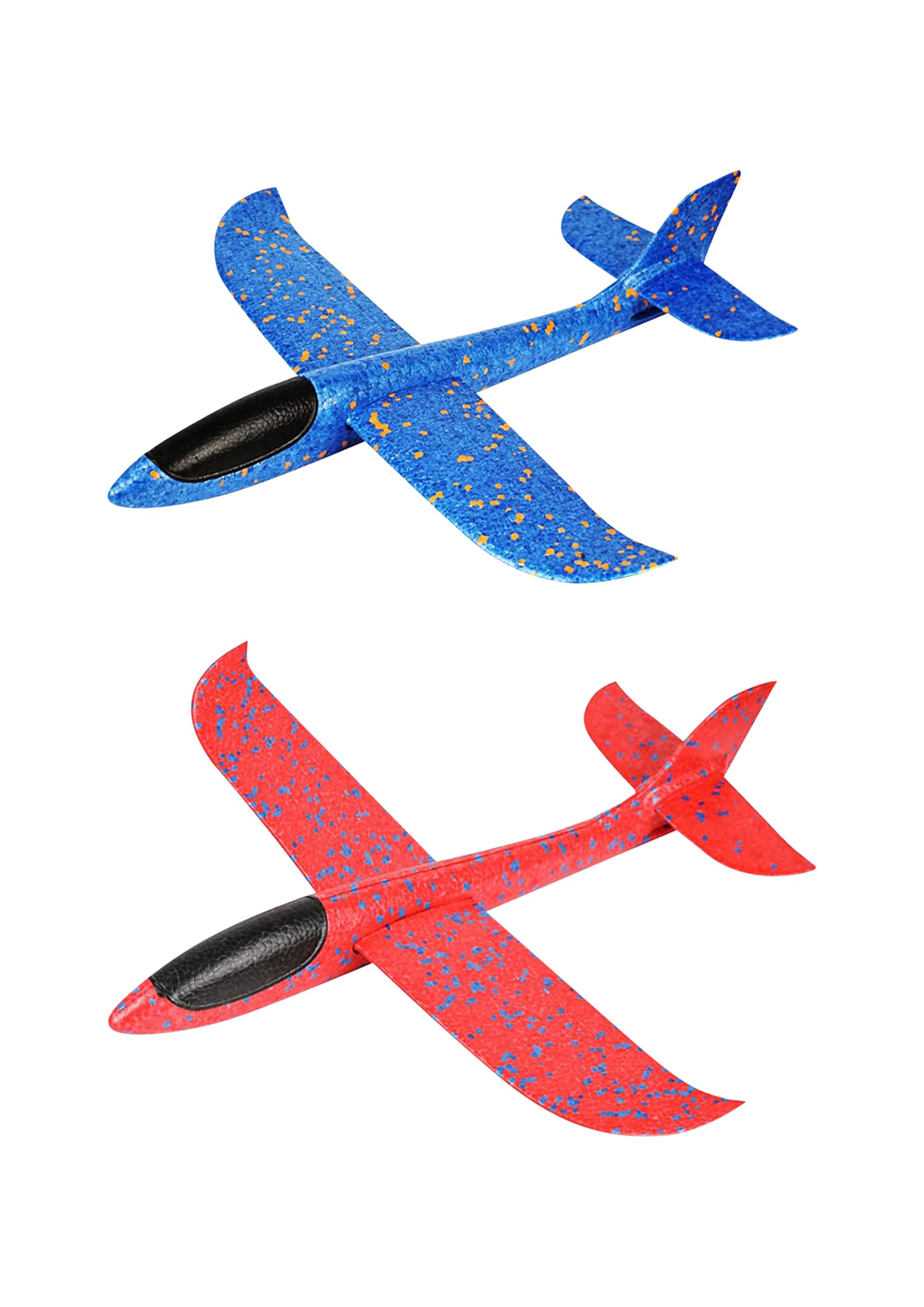 HENBRANDT Single Large Foam Airplane Glider for Kids 48cm Glider Planes Self-Assembly Throwing Aeroplane in 3 Colours EPP Foam Flying Gliders Outdoor Summer Toys for Boys and Girls