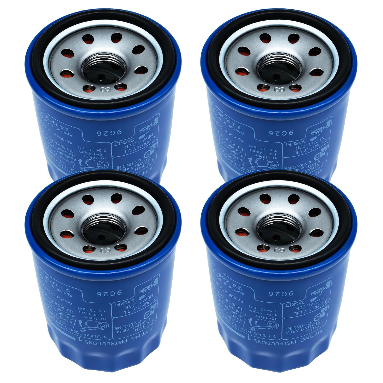 HTYPX 15400-PLM-A02 Oil Filter 4-Pack