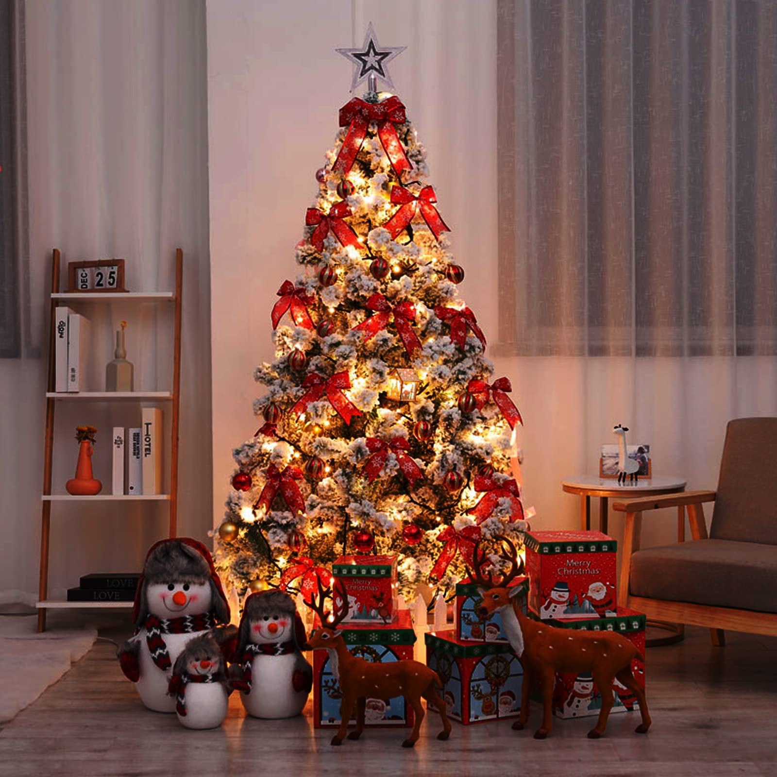 Supporto per Albero di Natale Artificiale Staffa per Albero di Natale con Vite per Albero di Natale Artificiale Base Supporto per Asta in Metallo Decorazione per Feste Stabile Durevole (Ø1.9cm,30cm)