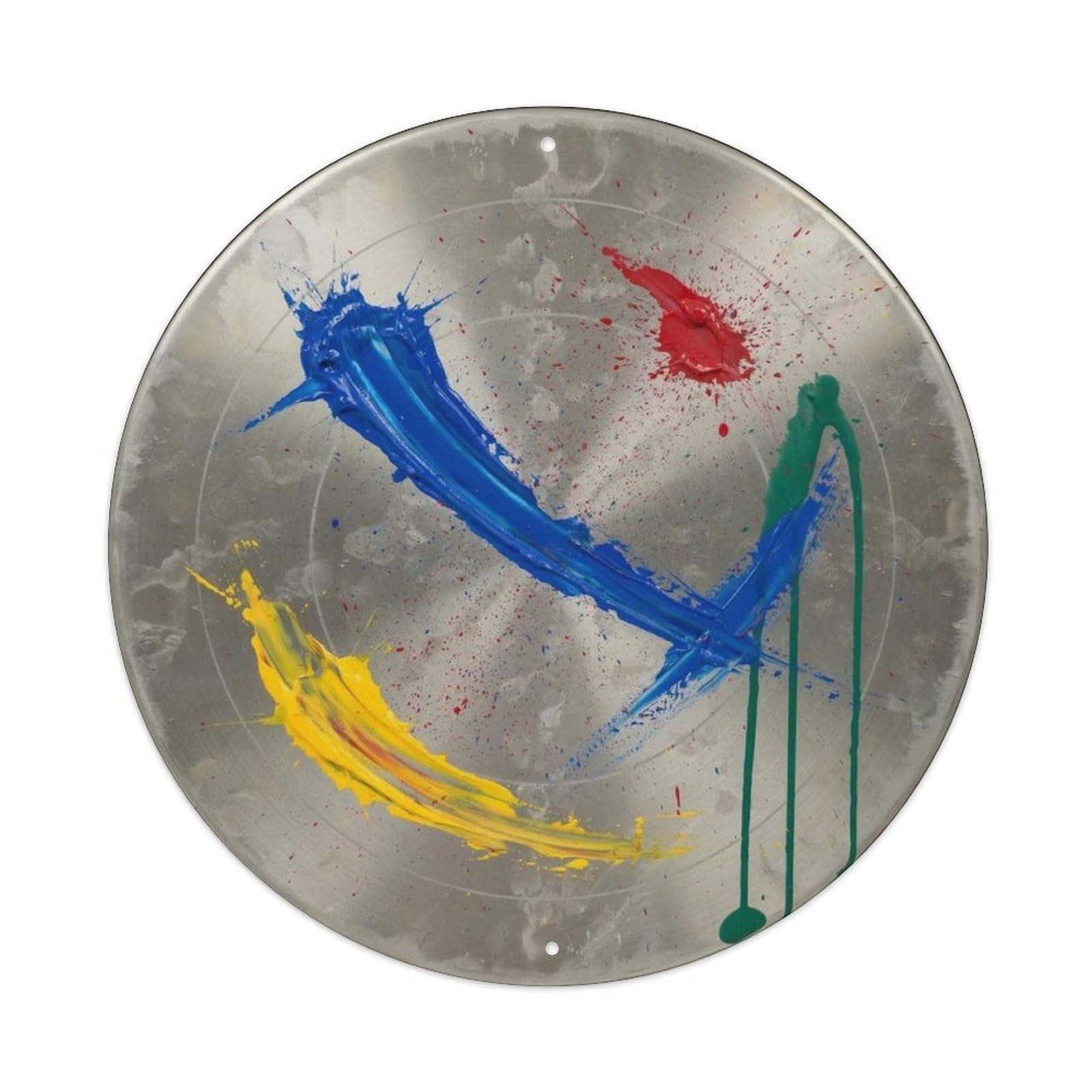Round Modern Abstract Sign Metal Tin Sign Plaque
