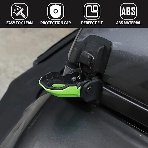 Miniatura 82 de Voodonala Para Jeep JL ABS Capó Cierres de Hebilla del Motor Cierre de Capó Cubierta Decoración Cubierta de Protección para Jeep Wrangler JL JLU Azul