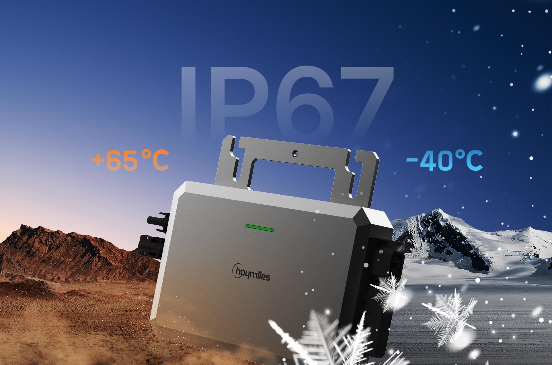 Solarway® Balkonkraftwerk 800W mit 890Wp Solarmodulen – Komplettset mit Hoymiles HiFlow 800 Wechselrichter – 2× 445W bifaziale Black Solarpanels – Mini PV Anlage für Steckdose inkl. Zubehör