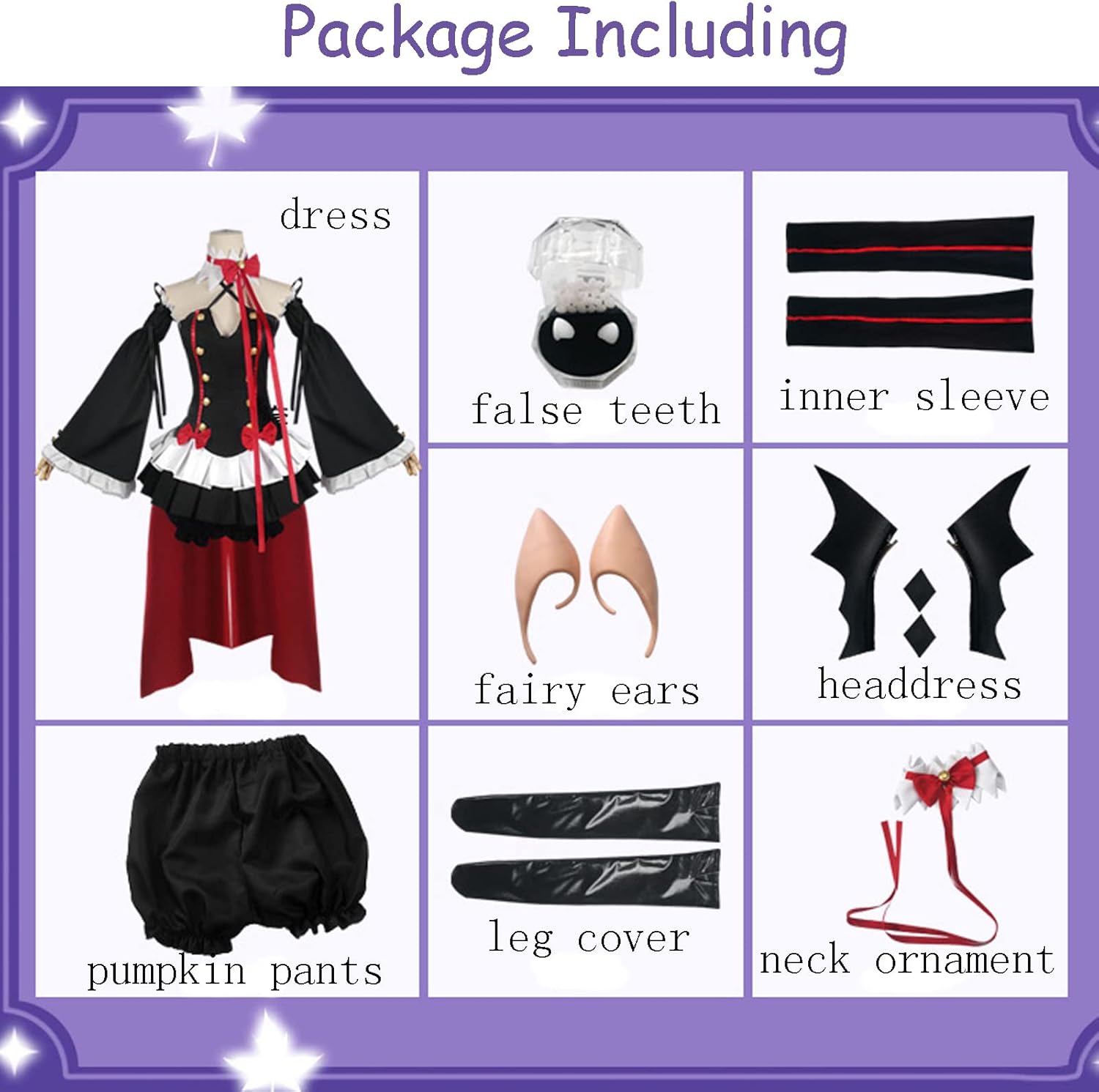 TMSREBU Krul Tepes Cosplay Costume Dress Seraph Of The End Uniform Outfit Full Set