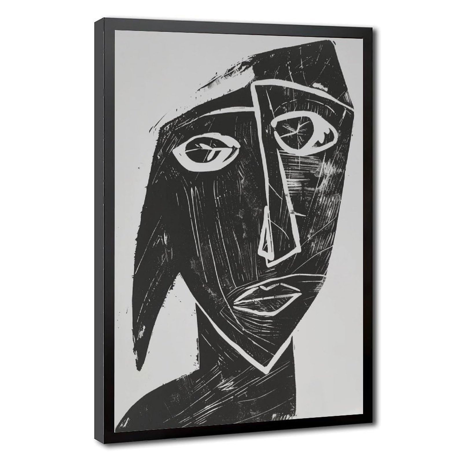 Bareronor Abstract Cubist Poster Canvas Poster Bedroom Decor Landscape Office Room Decor Gift 24" L X 36" W