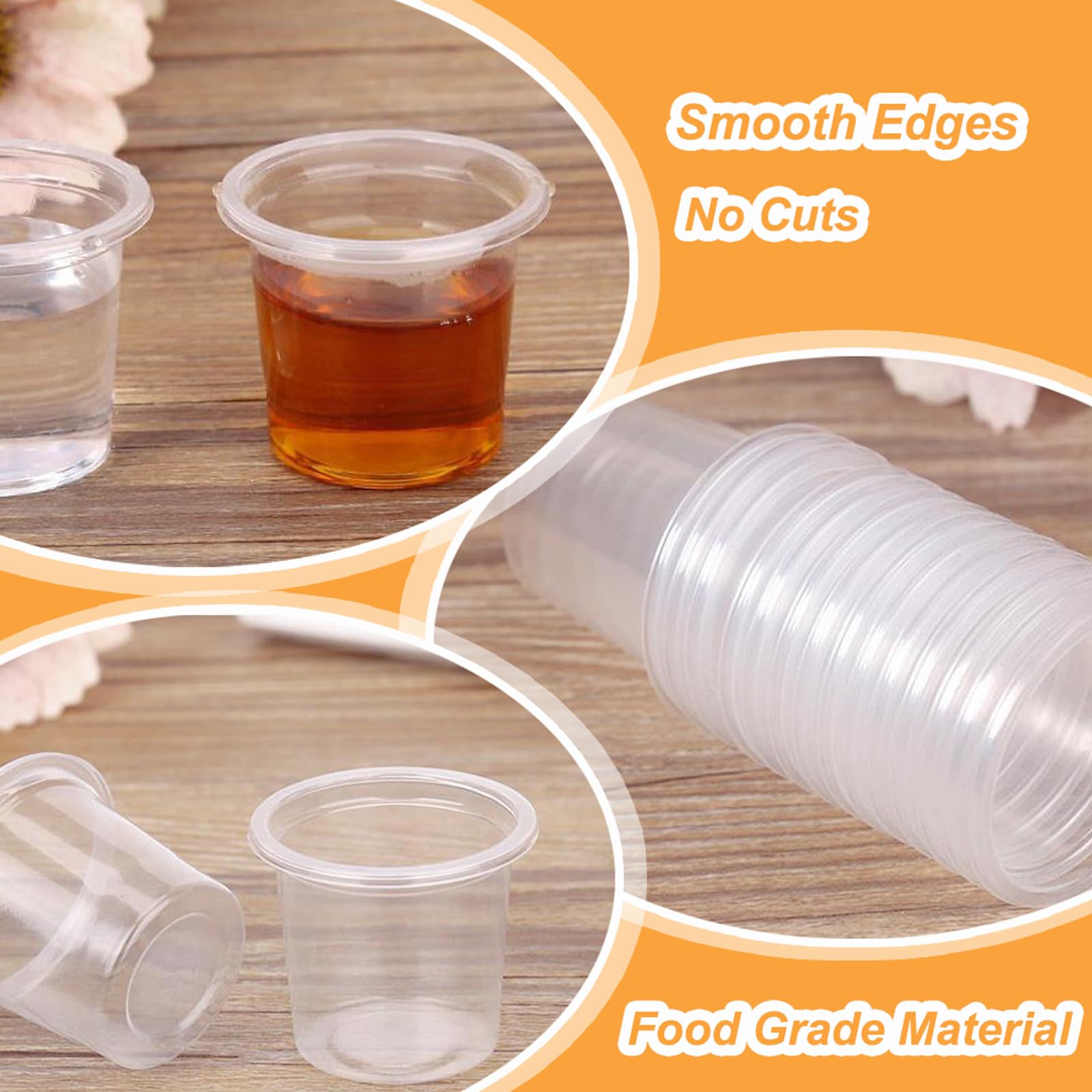 RICHDI Bicchieri di Plastica Riutilizzabili, 8 Pezzi Rigidi Lavabili