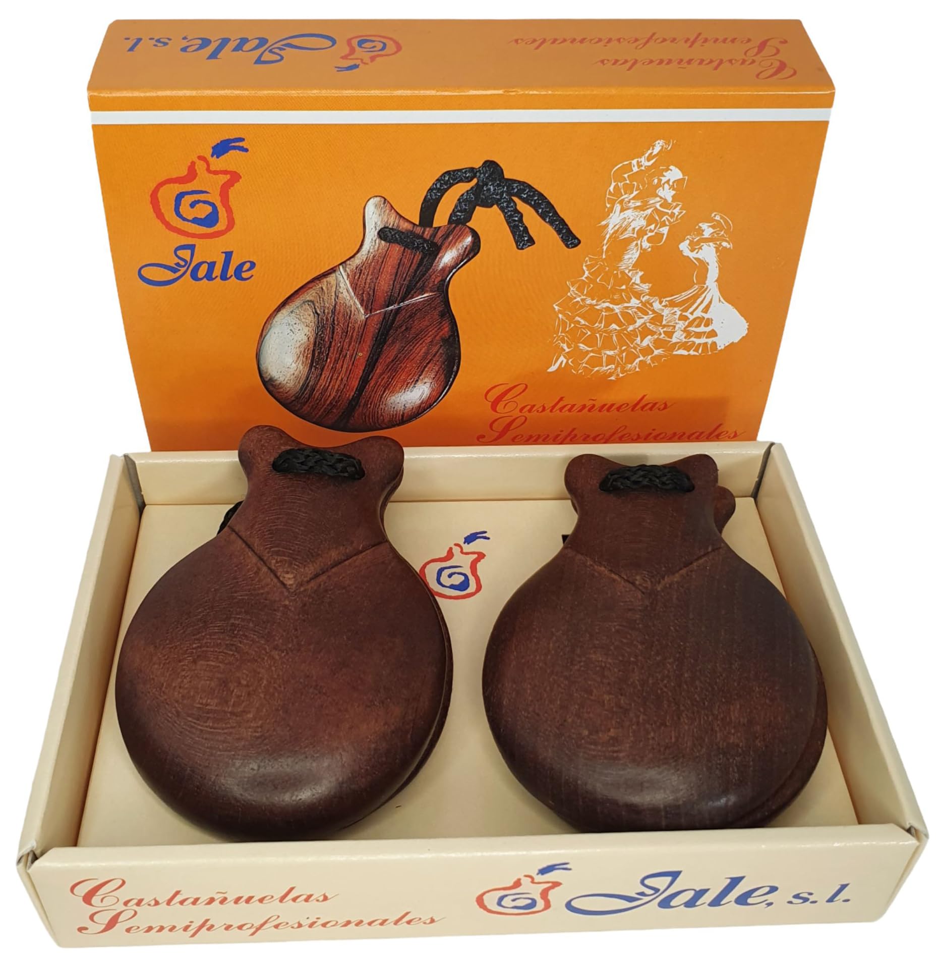 ROCKSTAR - Castañuelas de Madera Castaño Jale 105-4 Caoba Pulida