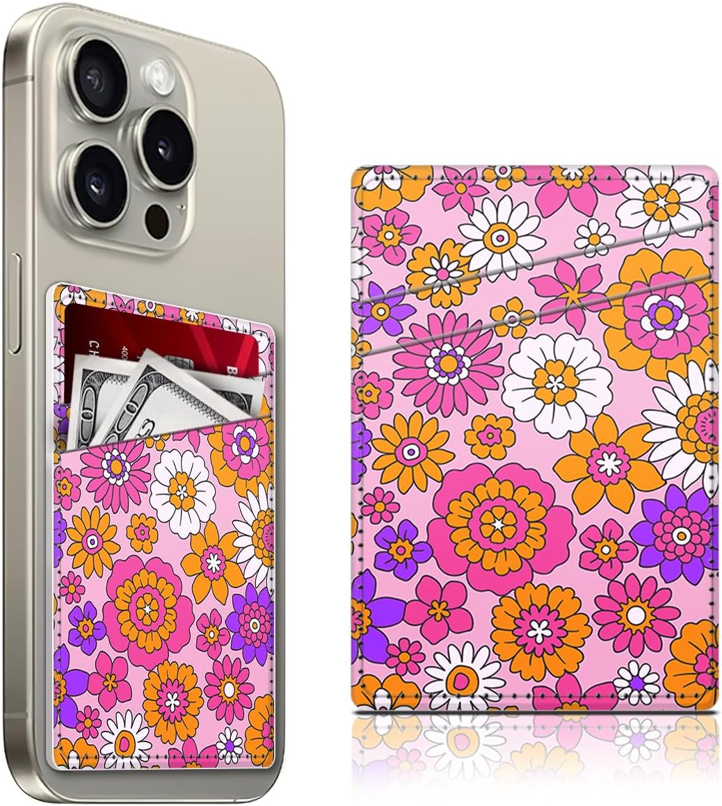 Leather Phone Card Holder, Cute Phone Wallet Stick Martinique Ubuy - Main Image