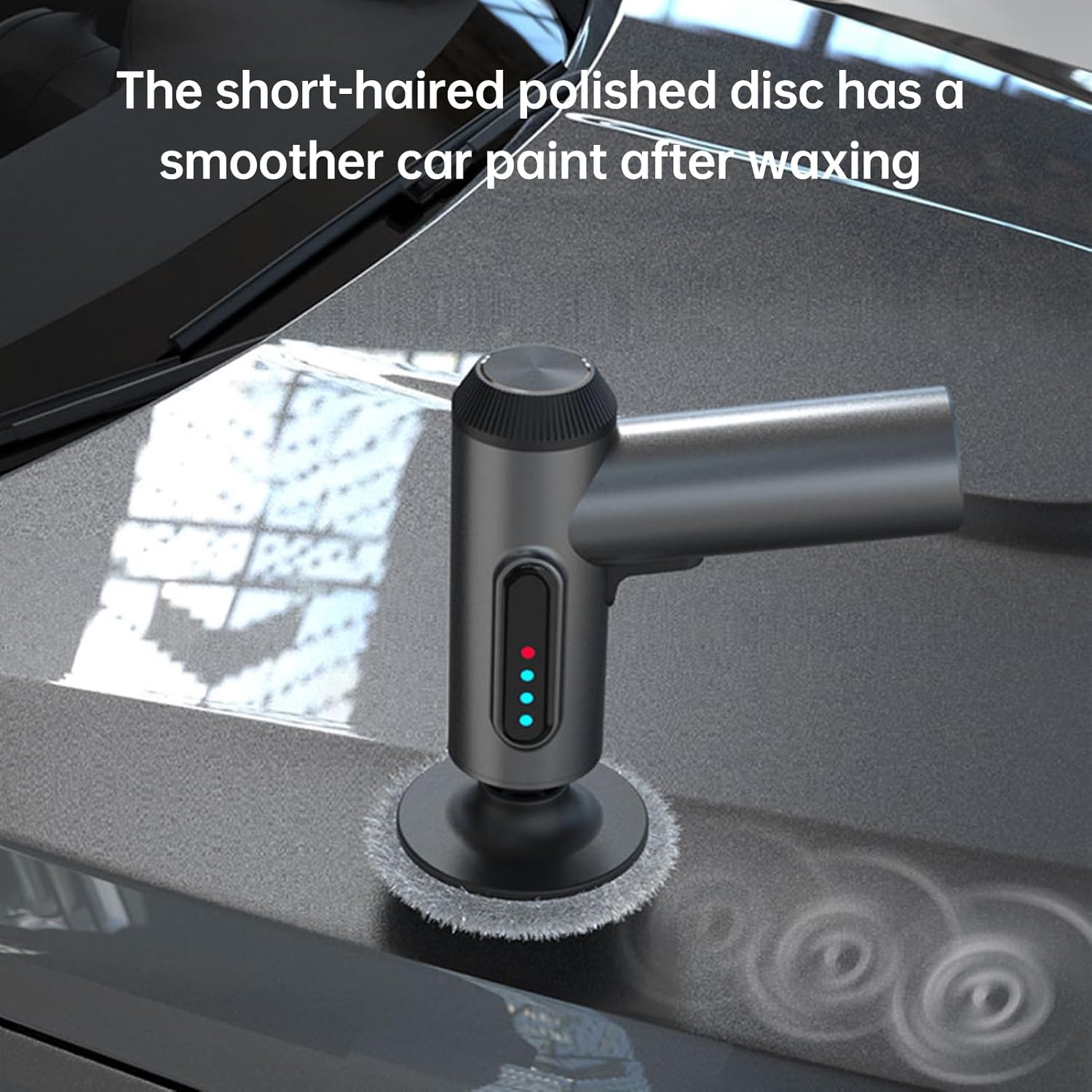 Cordless Car Buffer Polisher kit w/ 2000mAh USB-C Rechargeable Batteries, Portable Car Buffer Waxer Kit w/ Extra 3pcs Disc, Polisher for Car Detailing Boat Sanding Scratch Removing