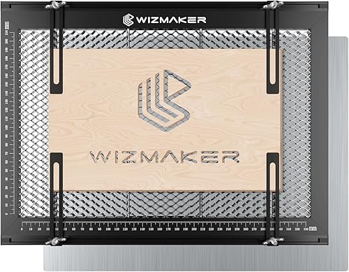WIZMAKER Cama láser de panal mejorada, mesa de trabajo de grabado láser empalmable, cama cortadora láser para la mayoría de cortadores láser, disponible en Yaxa Colombia