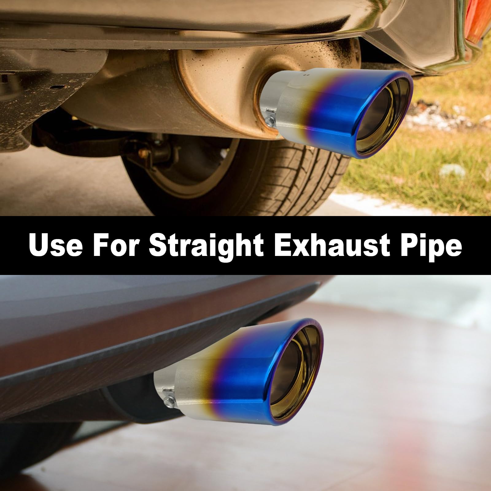 Universal Exhaust Tip Stainless Steel Car Exhaust Pipe Tip - Modified ...