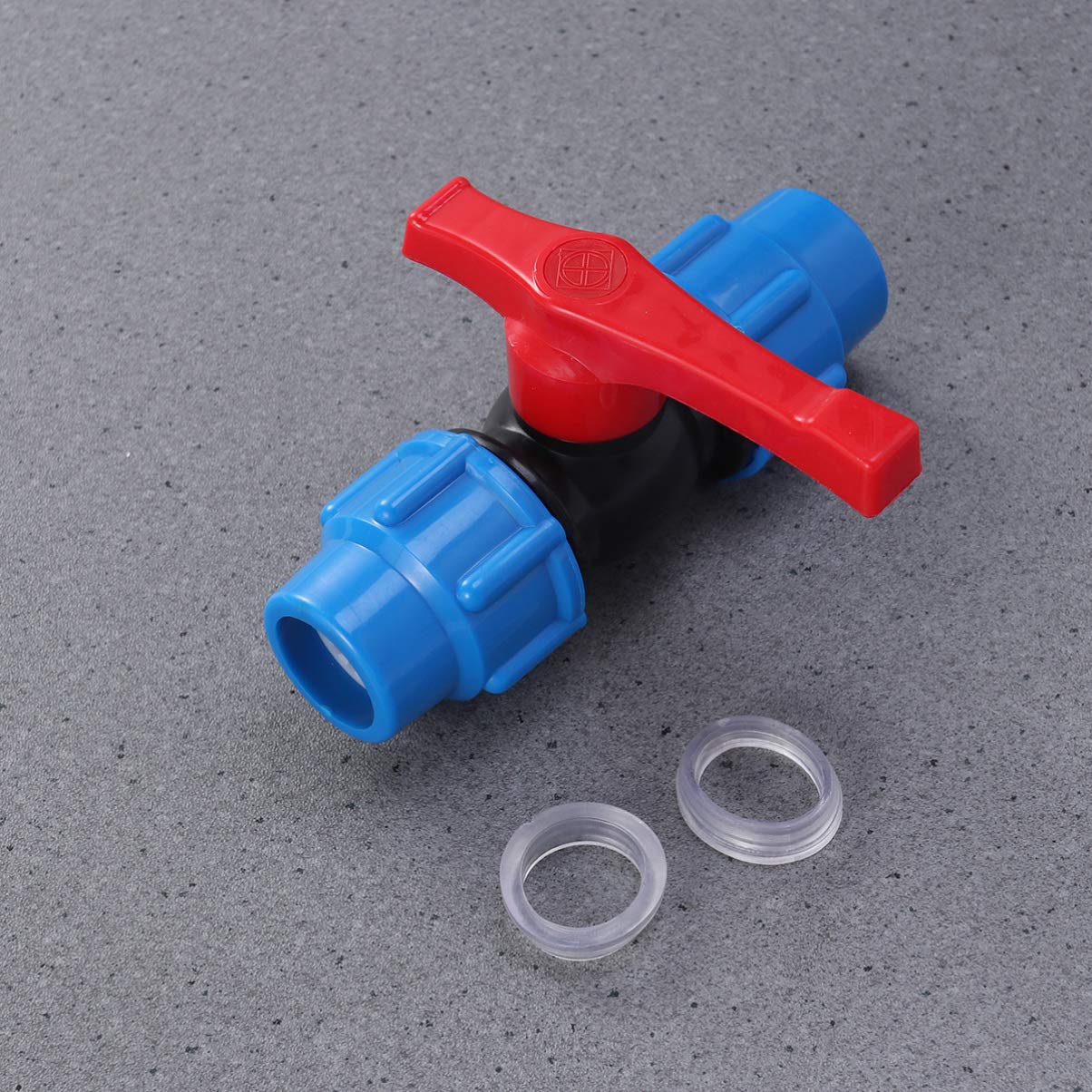 BESPORTBLE Shutoff Valve Water Pipe Valvewater Pipe Valve Shut Off Valves Water Pipe Shut Off Valve Tankless Water Heater Flushing Kit Water Hose Pipe Valve 1 1/2 PVC Ball Valve Pipe Heater