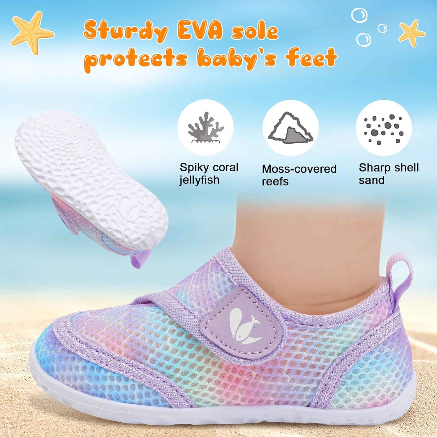 FEETCITY Toddler Water Shoes Boys Girls Swim Shoes Quick Dry Kids Aqua Socks Barefoot for Beach Swimming Pool - Image 3