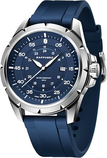 SAPPHERO Mens Watch UK 50M Waterproof Quartz Dress Watches for Men Gifts