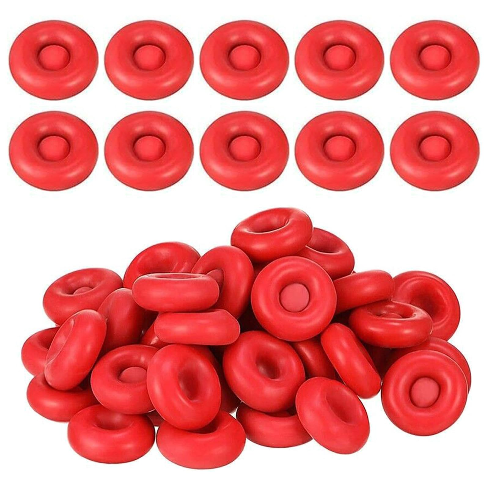 Rgybao 50Pcs Multi-Purpose Caulk Saver Covers Rubber Sealing Caps For Tubes & Bottles, Blocks & Hardening Caulking Caps Air Tight Seal