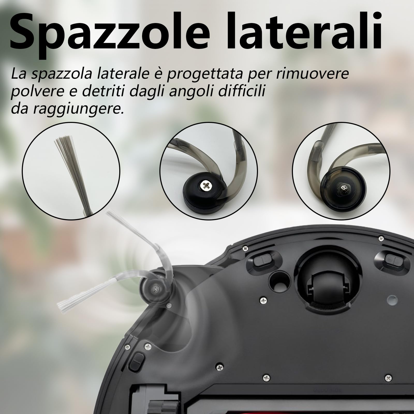 Accessori Per Roborock QV 35A / Qrevo S Pro/QR 798/598 Aspirapolvere | QV 35A Ricambio 21 pezzi, 1 Spazzole Principali, 4 Asciugamani, 4 Filtri, 6 Sacchi di Polvere, 6 Spazzole Laterali