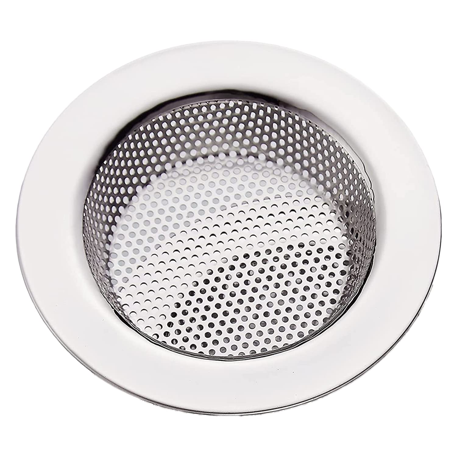 Kuber Industries Sink Strainer|Stainless Steel Mesh Drain Strainer|Sink Strainer for Bathroom|Sink Drainer Kitchen|4.3 Inch|(Silver) (B0BS9R6KWW) Amazon Price History, Amazon Price Tracker