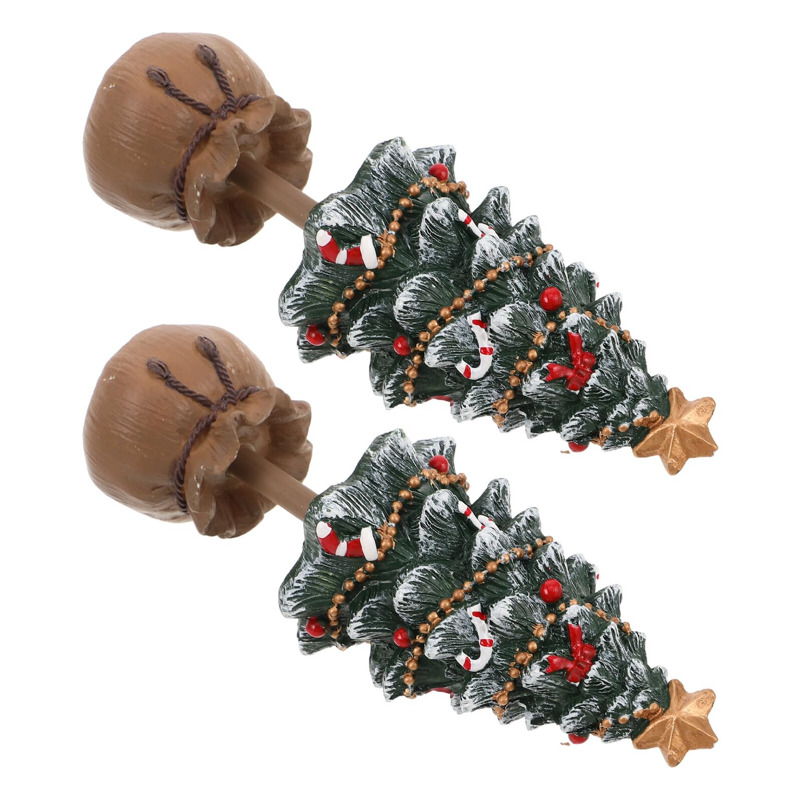 Árboles de navidad mini de resina TOYANDONA para decorar tu escritorio este año