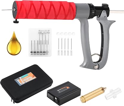 Cartridge Filling Gun with Portable Bag, Cartridge Filler, 2 Types of Needles & 1 Additional Tube110V