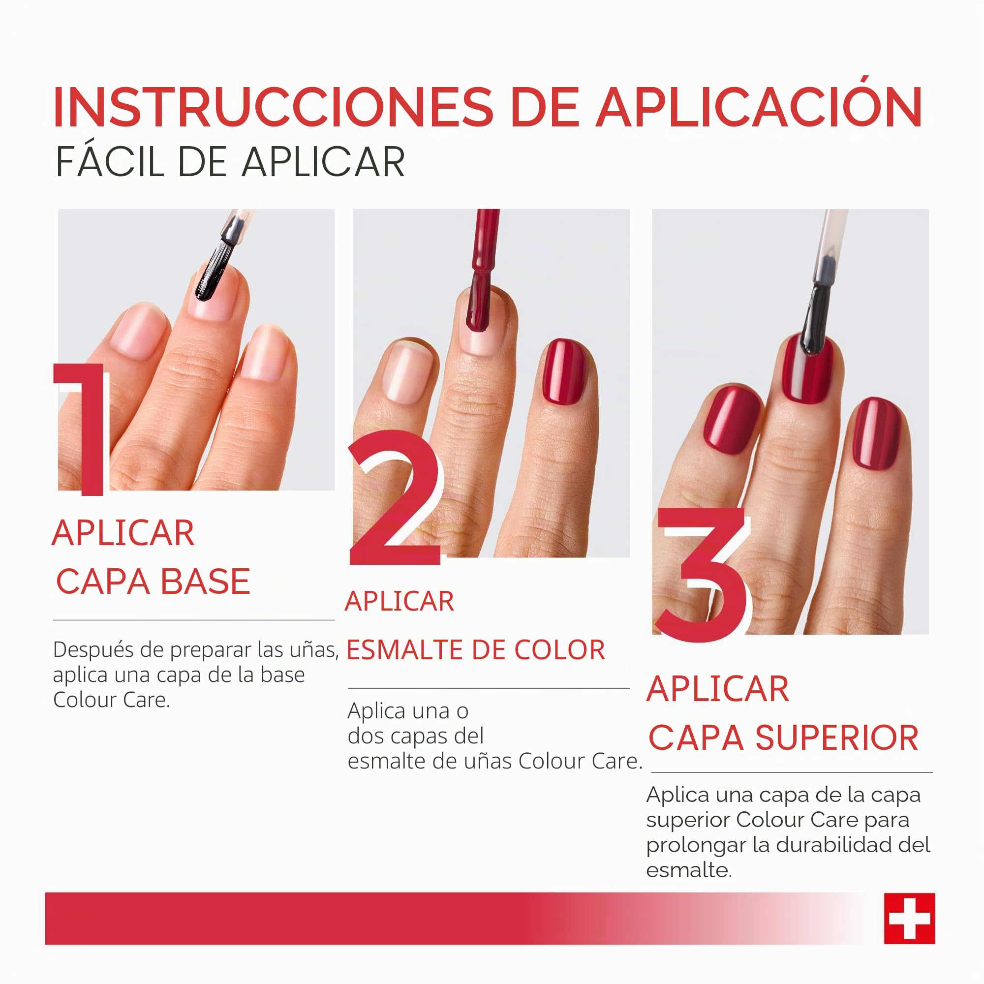 PODERM Esenciales de Esmalte de Uñas Vital Colors con Árbol de Té - Fabricado en Suiza | Antifúngico con Aceite de Árbol de Té, Silicio y Biotina | Repara y Disimula Uñas Amarillas y Dañadas