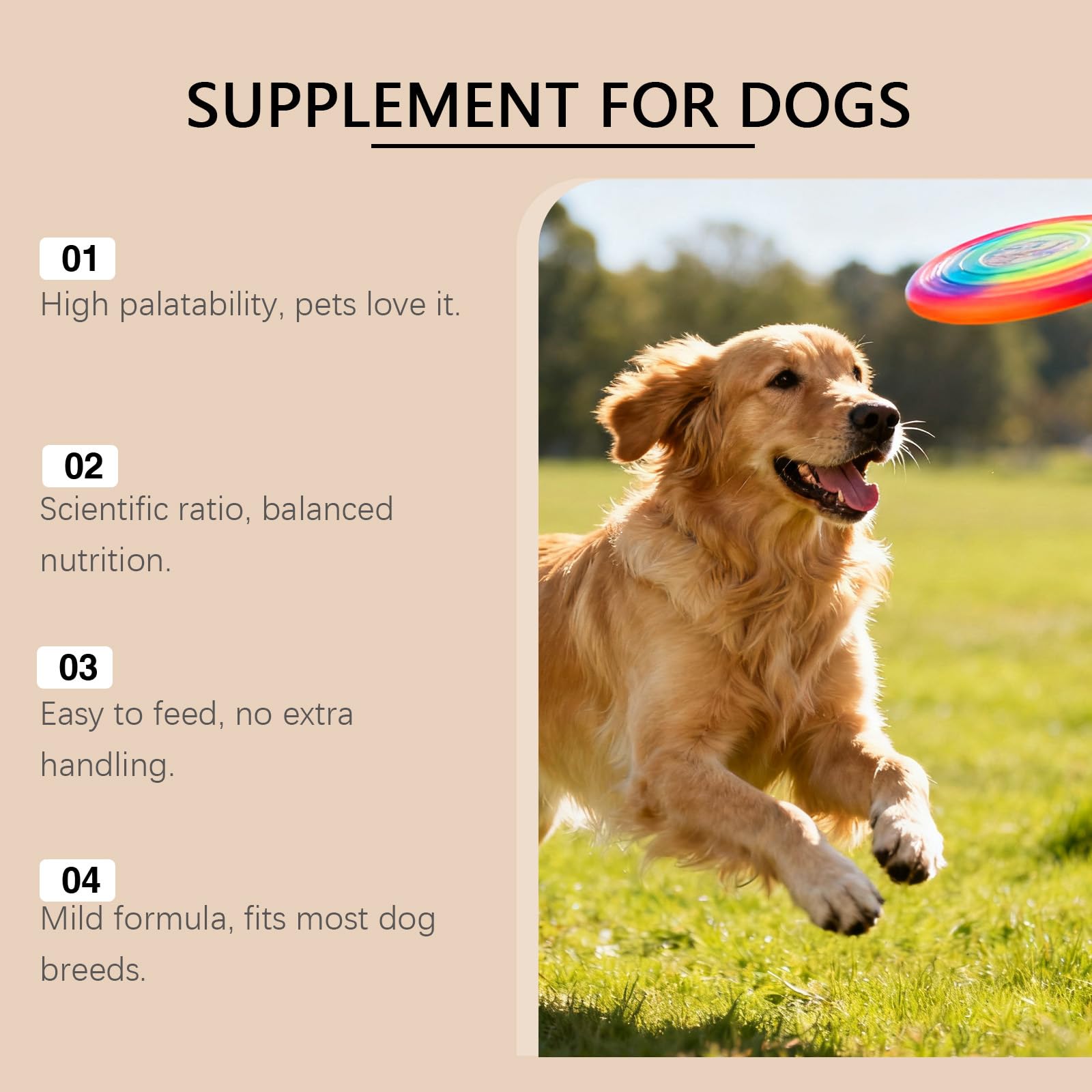 Curcumina per Cani,200g Integratore Alimentare per Cani a Base di Curcuma e Piperina,Supporto per Articolazioni e Mobilità