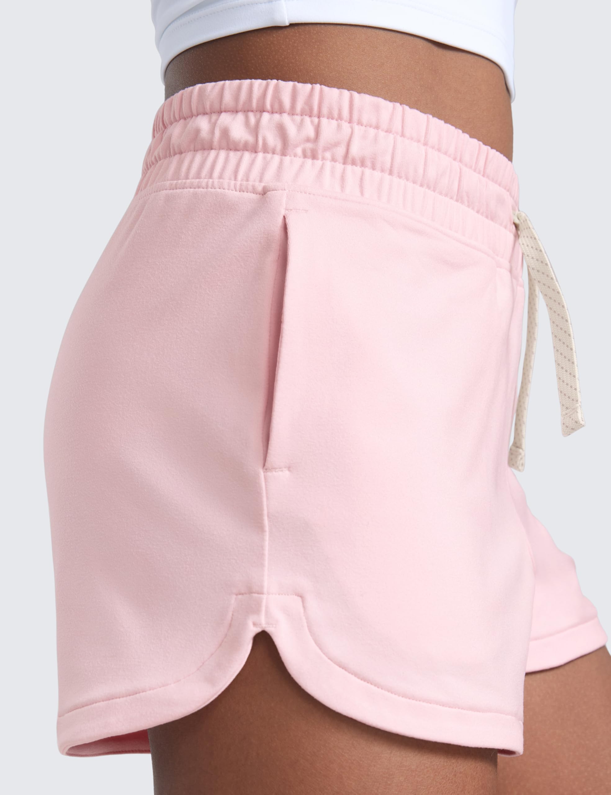 CRZ YOGA Cloud Jersey Ragazze Pantaloncini da Tuta con Coulisse Tasche Casual Atletici