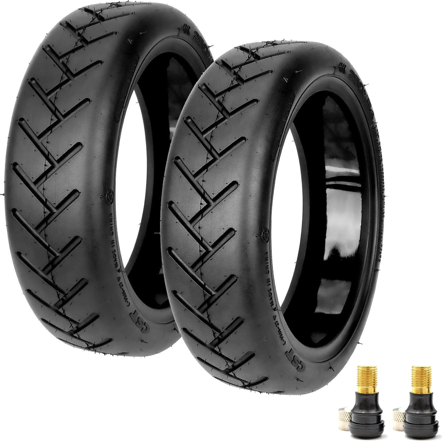myBESTscooter – 250 x 54 CST neumáticos sin cámara con gel autoreparador para Xiaomi 4 Scooter eléctrico, neumáticos de goma de llanta, neumáticos de repuesto con válvula