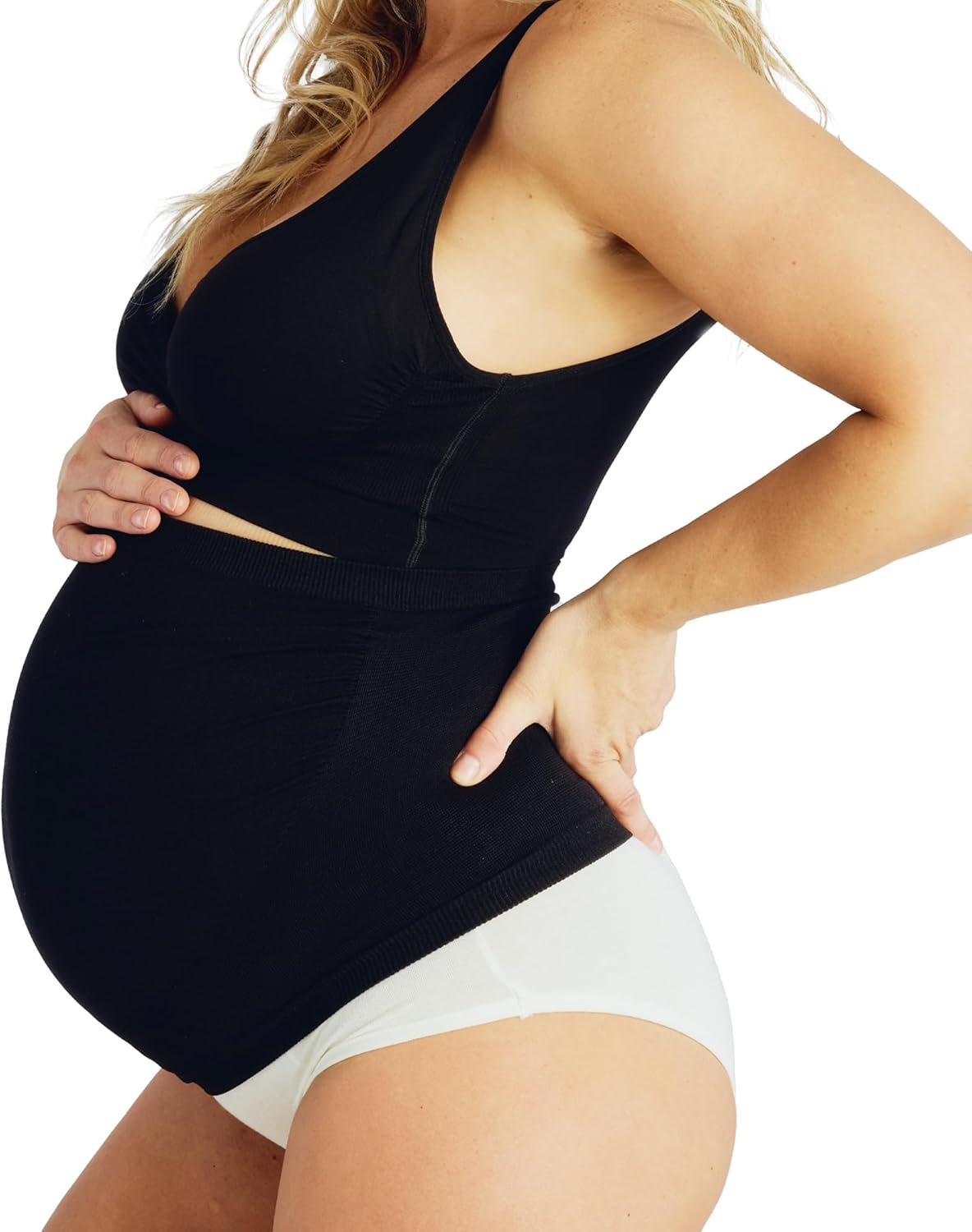 Belly Bandit Belly Boost Maternity Support Band - Ultra-Soft Pregnancy Abdominal Band w/ Breathable Knit - Comfortable Discreet Stretch Support for Growing Bellies & Lower Back Relief