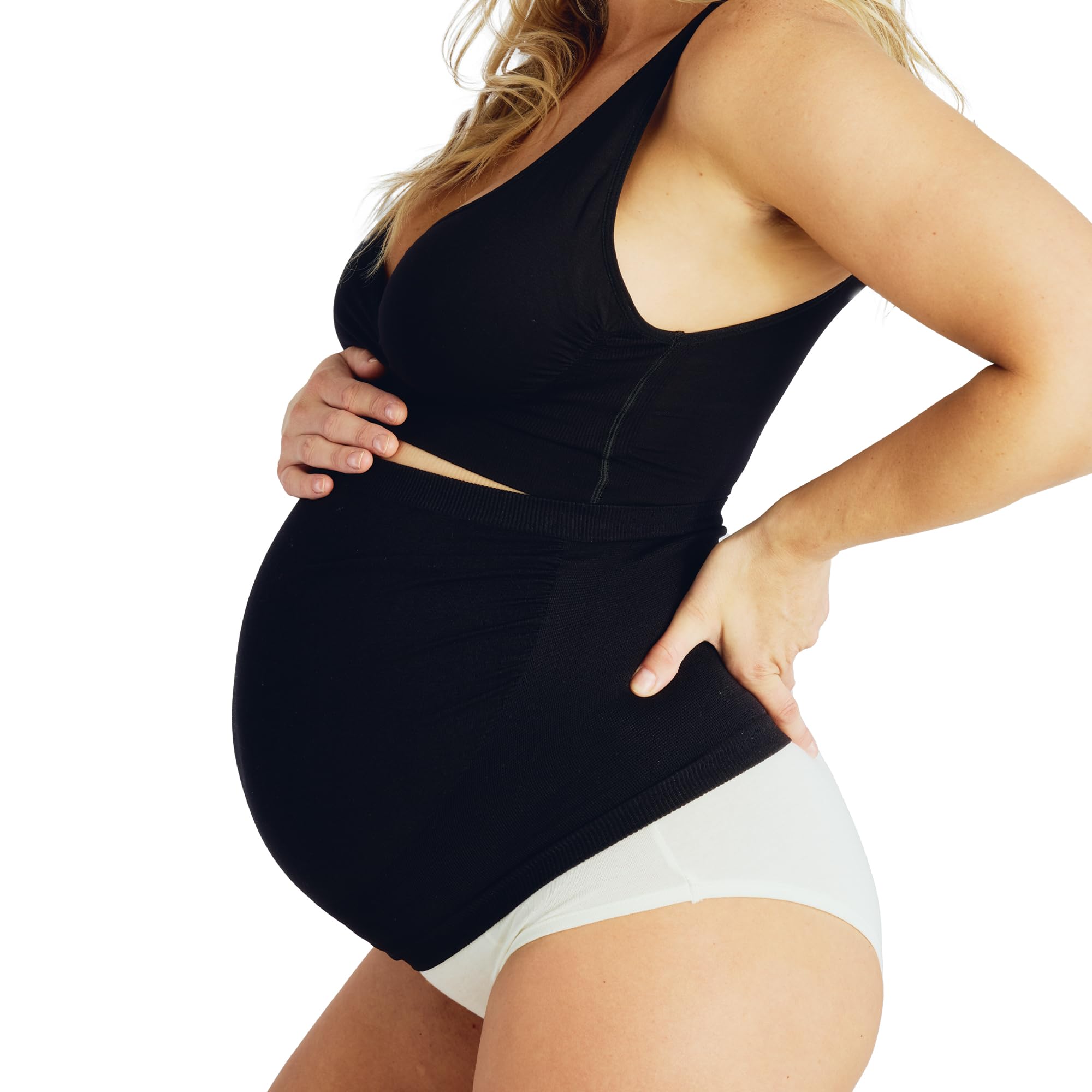 Belly Bandit Belly Boost Maternity Support Band - Ultra-Soft Pregnancy Abdominal Band w/ Breathable Knit - Comfortable Discreet Stretch Support for Growing Bellies & Lower Back Relief