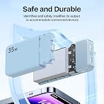 NOBIS 35W Portable Charger, 20000mAh Power Bank | Battery Pack with C to C Cable, Battery Bank with Digital Display for Phone Android etc